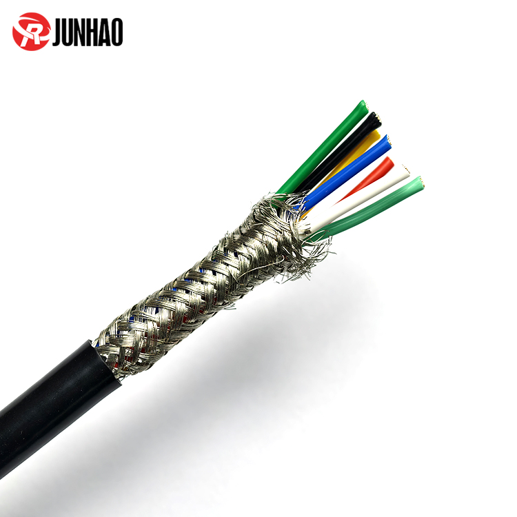 7 Core 18AWG Shielded Cable - Flexible EMI/RFI Protected Wire for Industrial Automation